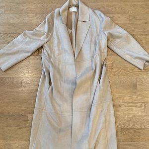 Faux Suede Trench from H&M in Light Biege
